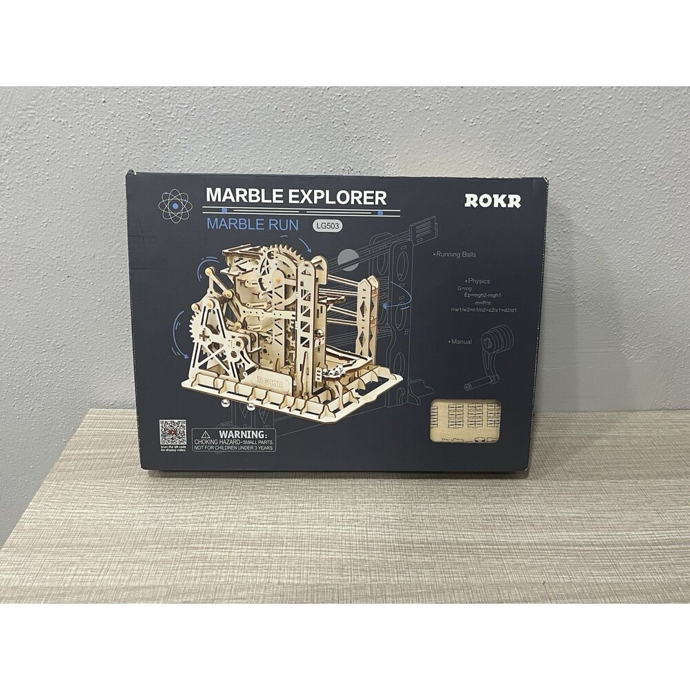 NIB Rokr Marble Explorer Marble Run LG503 Wooden Manual Marble Run Factory seale
